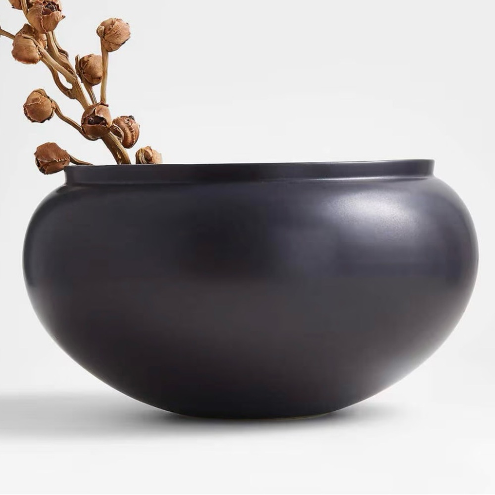 Crate&Barrel Black Vase